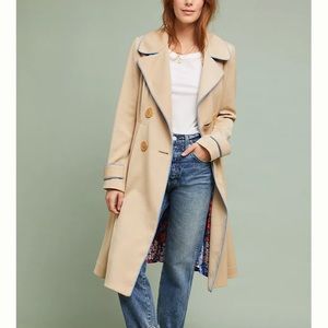Piped Trench Coat